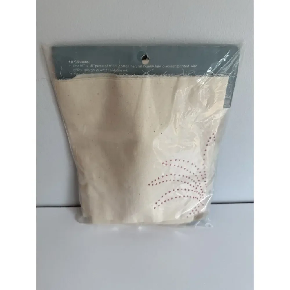 Vintage Down on the Farm Candlewick Kit Pineapple Pillow New in Package #2000